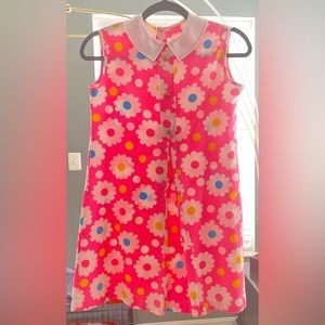 Adorable Vintage Daisy Mini Dress Size Small